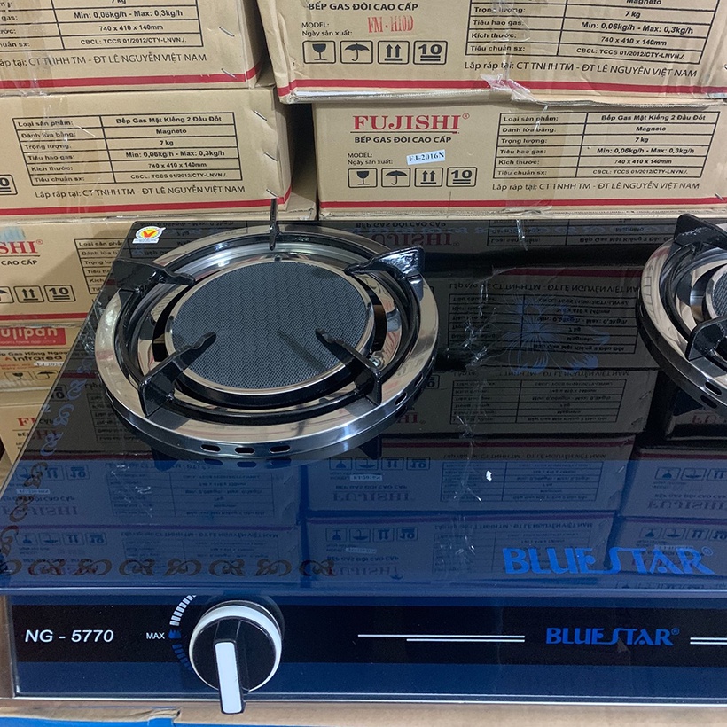Bếp gas hồng ngoại BLUESTAR NG-5770C, 2 vòng lửa có đầu hâm