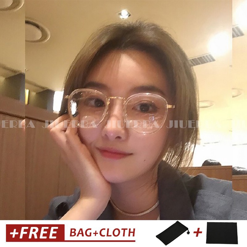 Mắt kính gọng tròn phong cách retro Hàn Quốc