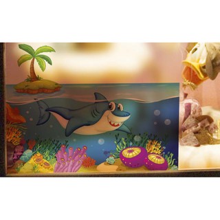 Decal Dán Kính Cao Cấp - Cá Mập Lớn ( 60x58cm )-DK7053