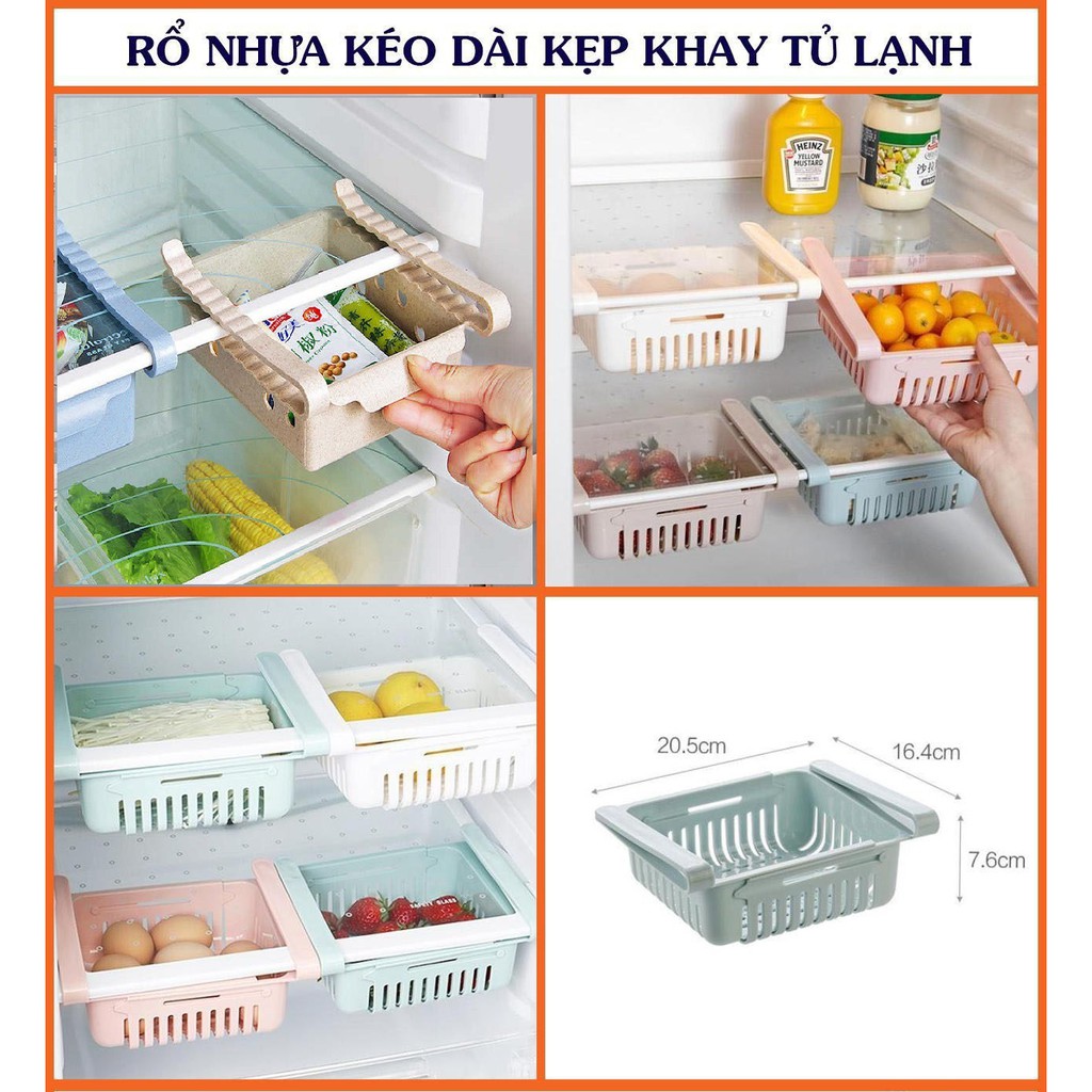 KHAY/ RỔ KẸP TỦ LẠNH KÉO DÀI