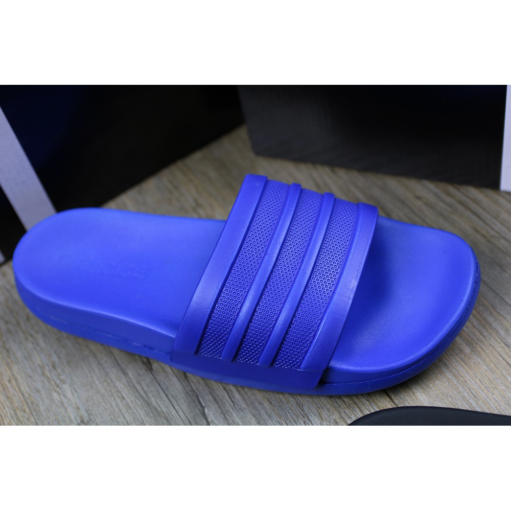 Dép quai ngang thể thao Adidas Plus siêu êm màu xanh dương hàng vnxk