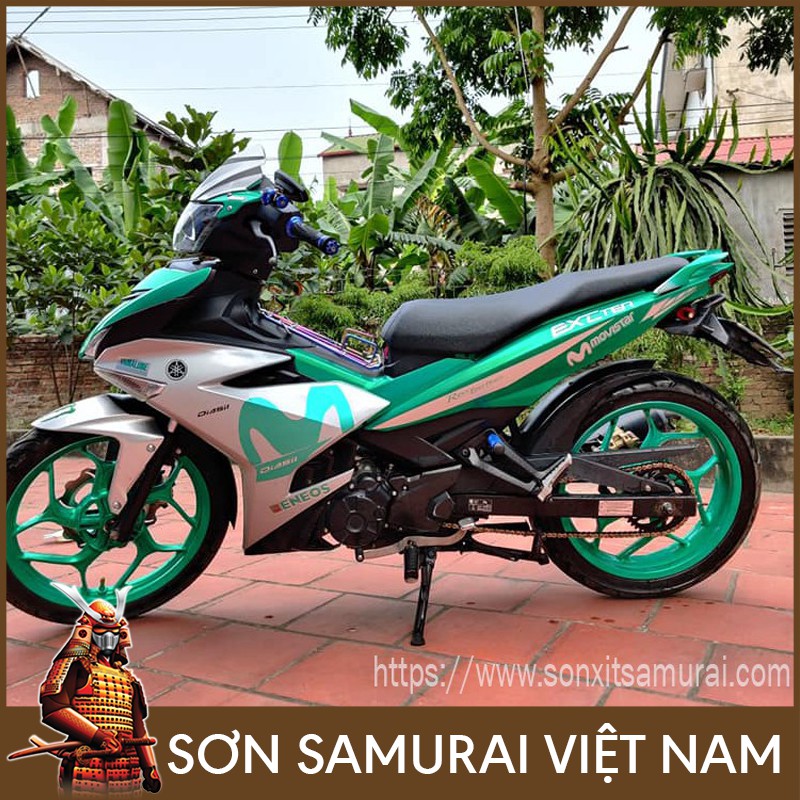 Combo sơn Samurai xanh lục bảo Y017