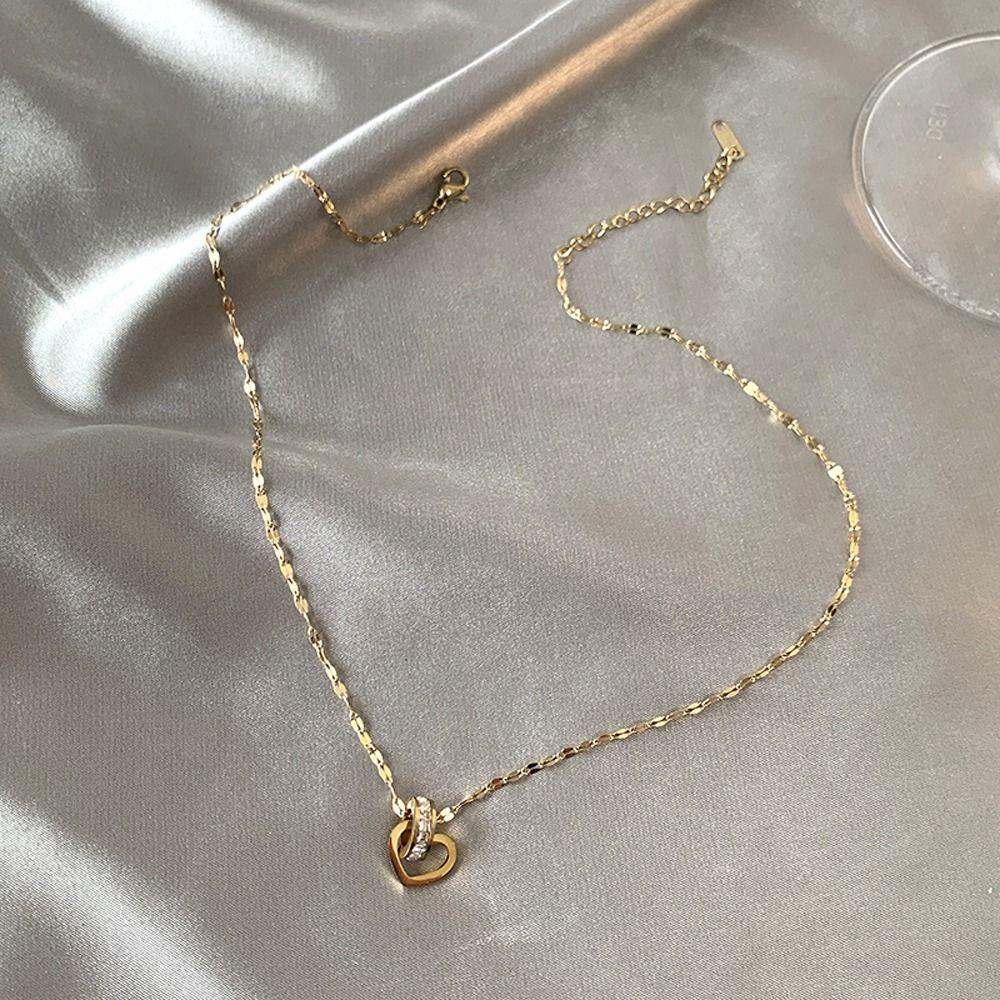 Dây Chuyền Mặt Nhẫn Đôi VANES1 Thời Trang Dành Cho Nữ