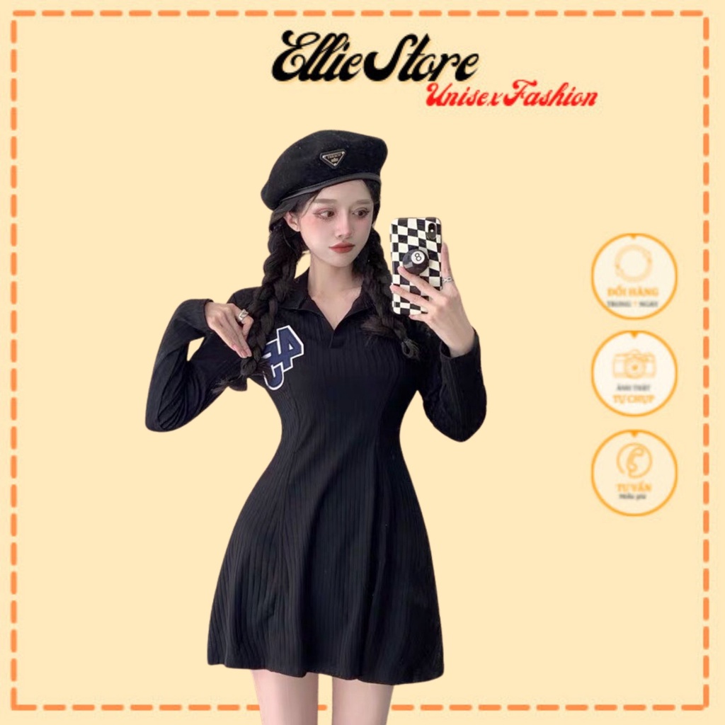 Váy Body Thêu Số 45 Unisex Ellie Có Ảnh Thật + Đánh Giá + Video Tự Quay Hot Trend 2021 Mặc Được Nhiều Kiểu SKU862