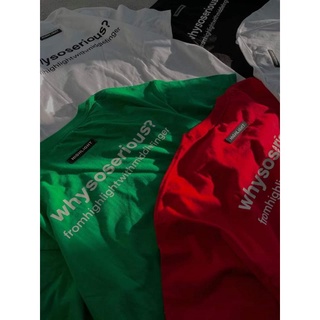Áo thun nam nữ whysoserious/ tee whysoserious unisex