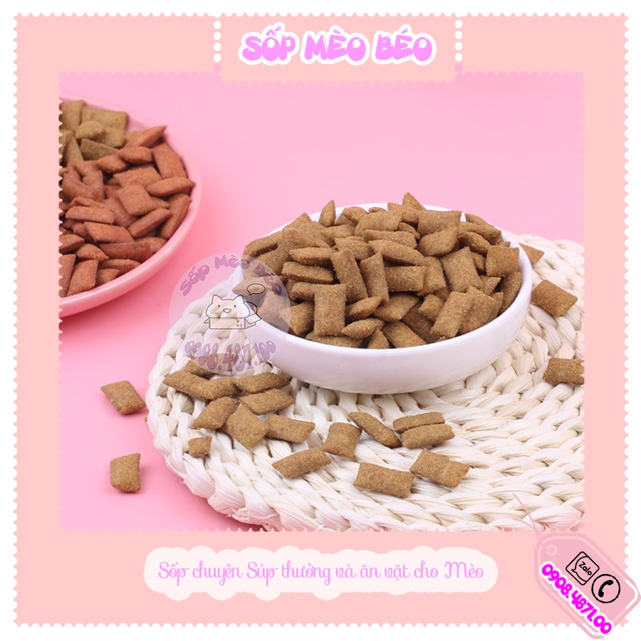 Combo 2 gói Bánh Curly Tail 40g mix vị  có nhân bên trong cho Mèo