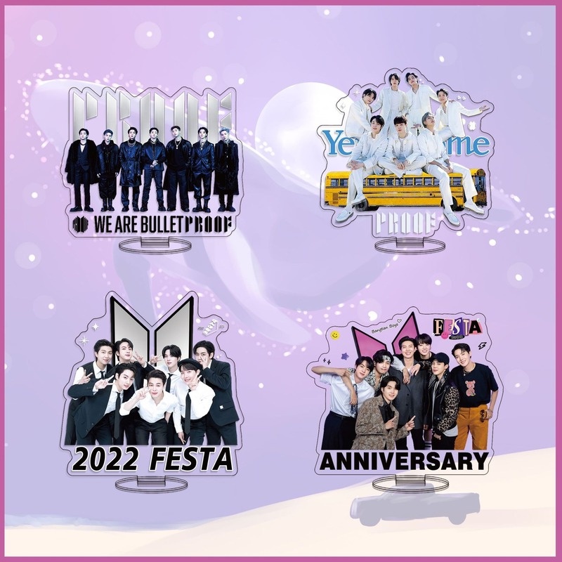 BTS Proof & 2022FESTA 9th Anniversary Action Figurines Standee Desk Stand