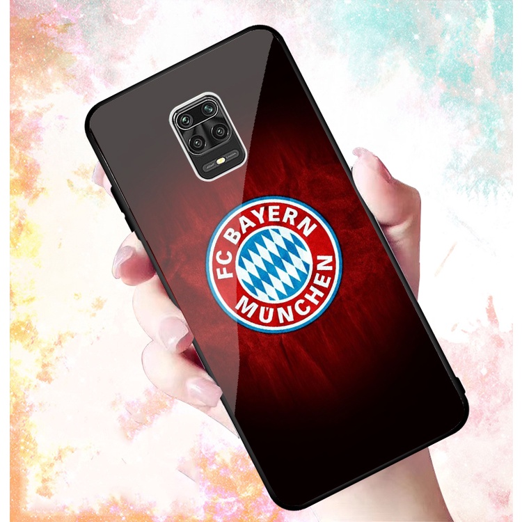 Ốp Lưng XIAOMI REDMI NOTE 9S, NOTE 9 , NOTE 9 PRO mặt kính cường lực cao cấp In hình Câu Lạc Bộ Bóng Đá