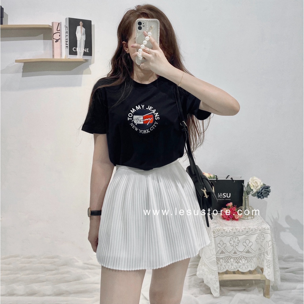 ẢNH TỰ CHỤP Quần giả váy dập li xoè