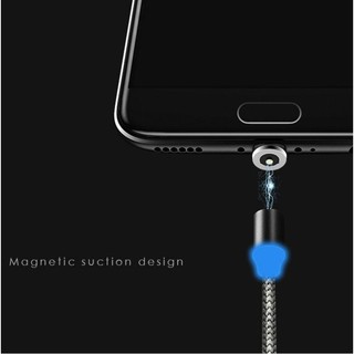 Cáp Sạc Nam Châm Tròn Xoay 360 Độ chân Micro Type-C Iphone