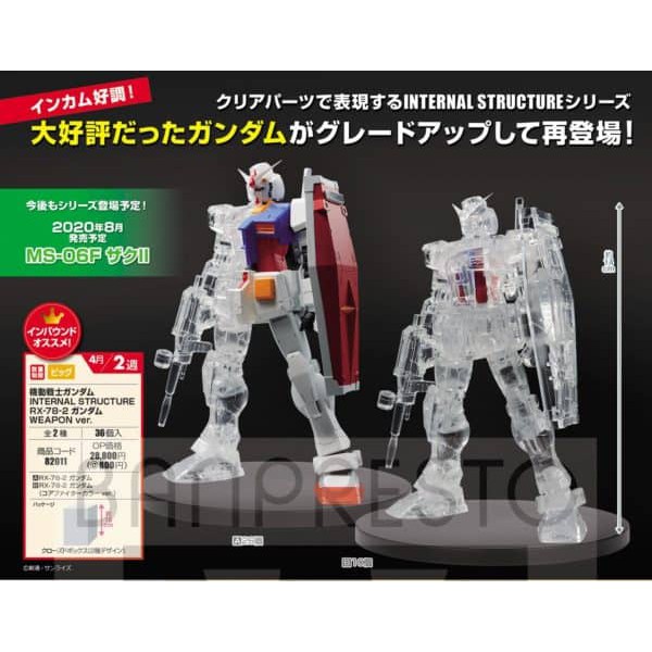 Mô hình cấu trúc robot RX-78-2 Gundam phiên bản có vũ khí - Hàng chính hãng Nhật Bản