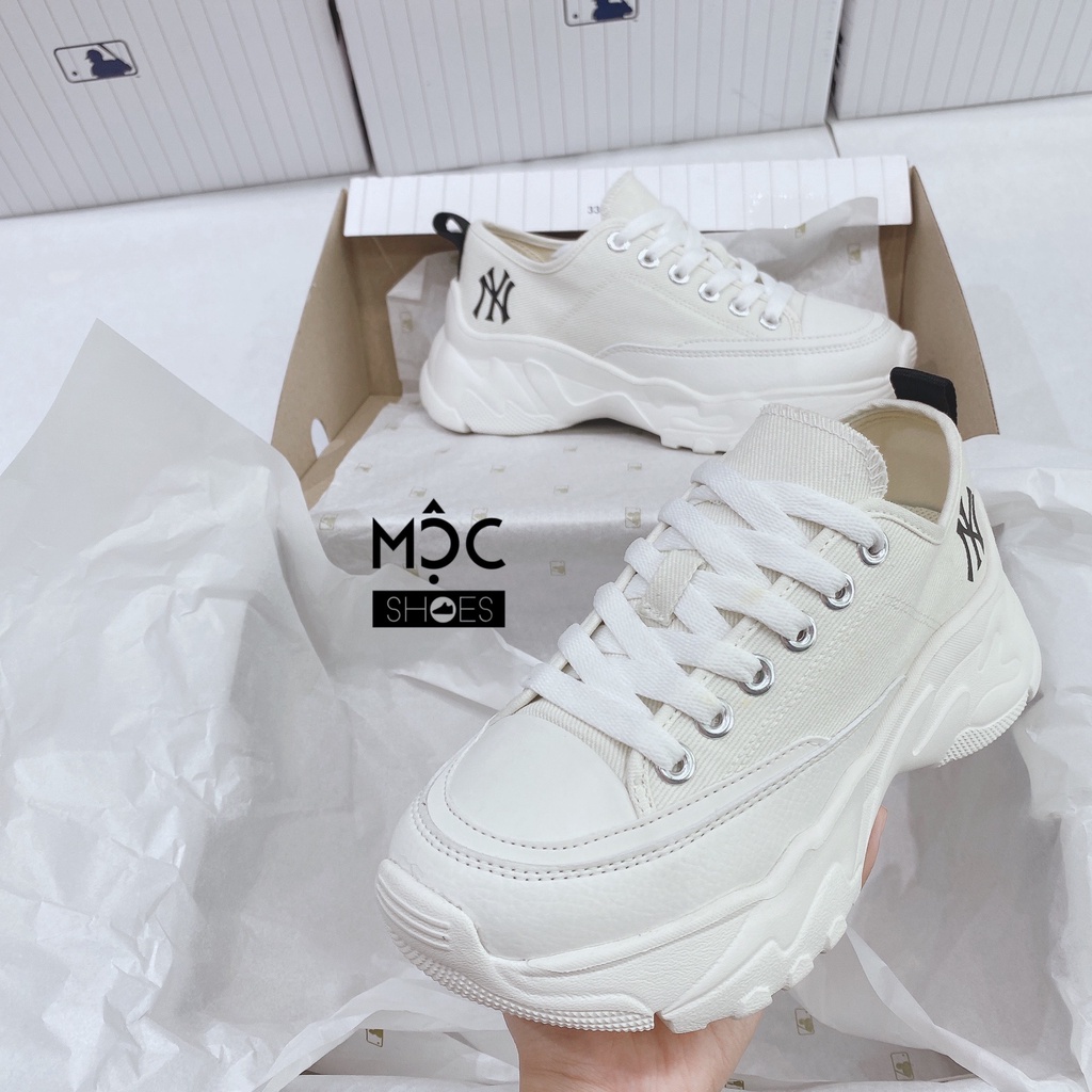 [CHÍNH HÃNG] Giày thể thao Sneaker MLB Chunky cố Thấp New York Yankees màu Trắng