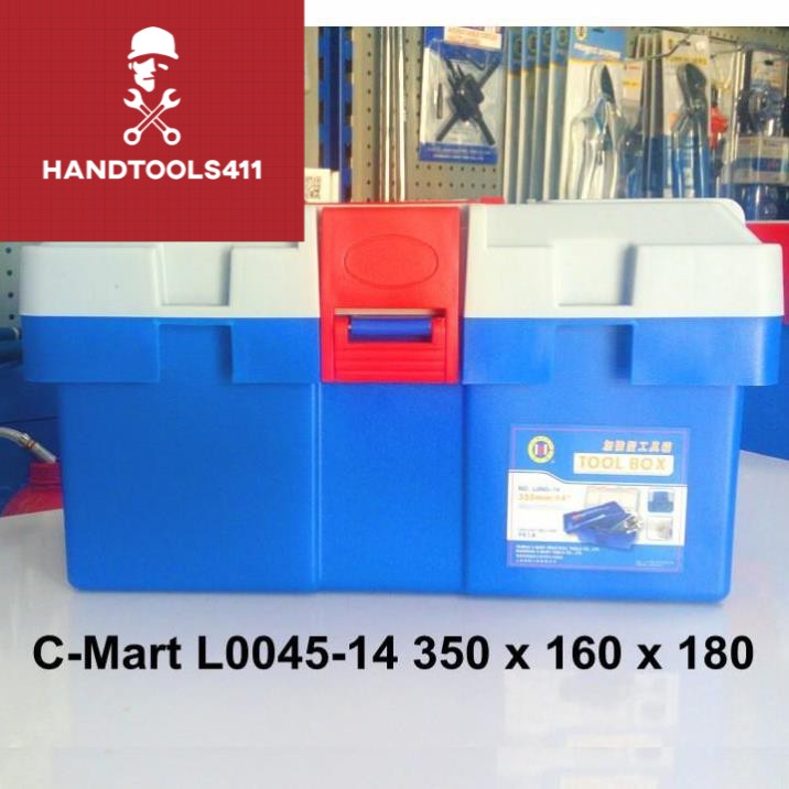 Thùng đồ nghề nhựa C-Mart L0045-14 350 x 160 x 180 RẺ HƠN HOÀN TIỀN [Handtools]