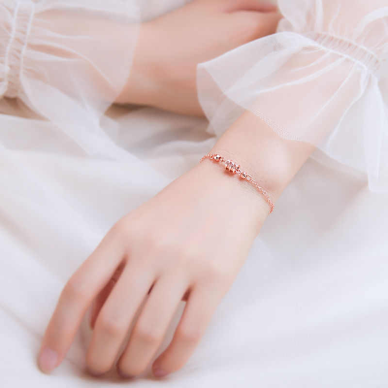 Vòng Tay Mạ Bạc Thiết Kế Đơn Giản Phong Cách Hàn Quốc