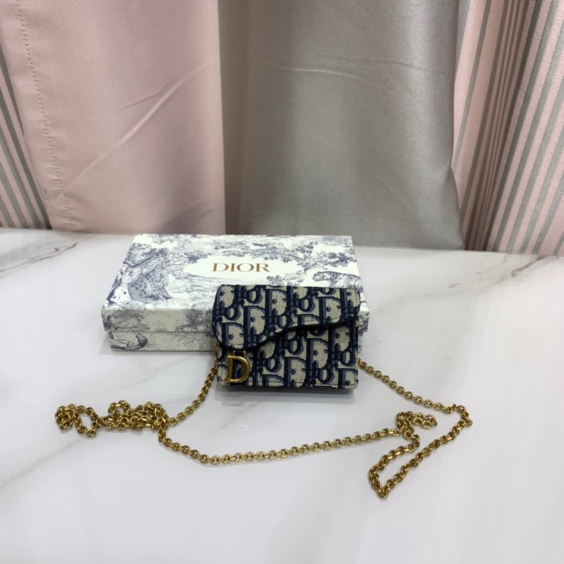 Túi đeo chéo nữ thương hiệu Dior CD da thật cao cấp size 10 nhỏ xinh hàng vip 1-1