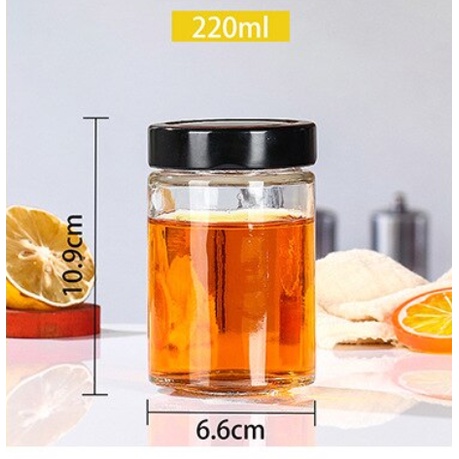 Hũ Thủy Tinh Tròn Nắp Thiếc 100ml 180ml 220ml 280ml 380ml 500ml 750ml Chưng Yến, Làm Sữa, Đựng Bột Nghệ