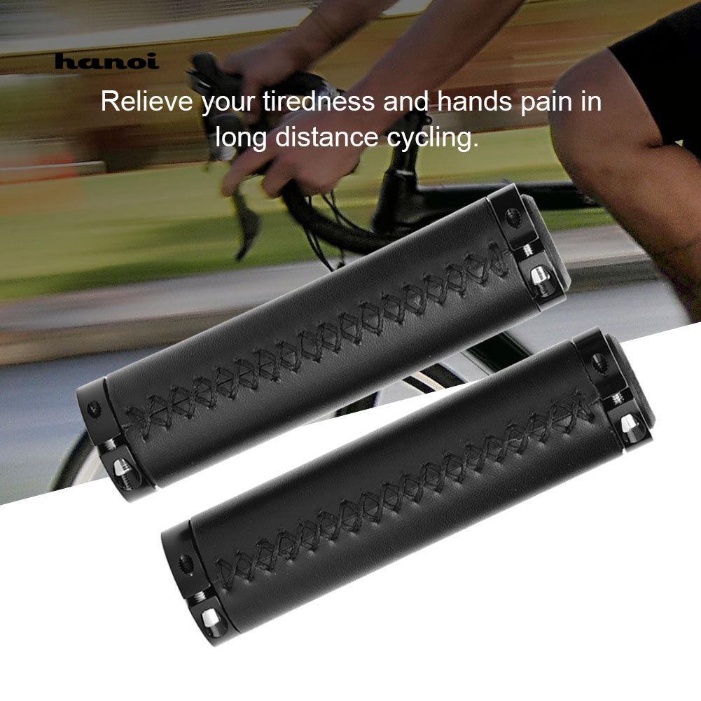 Cặp tay nắm bằng da chống trượt cho xe đạp leo núi