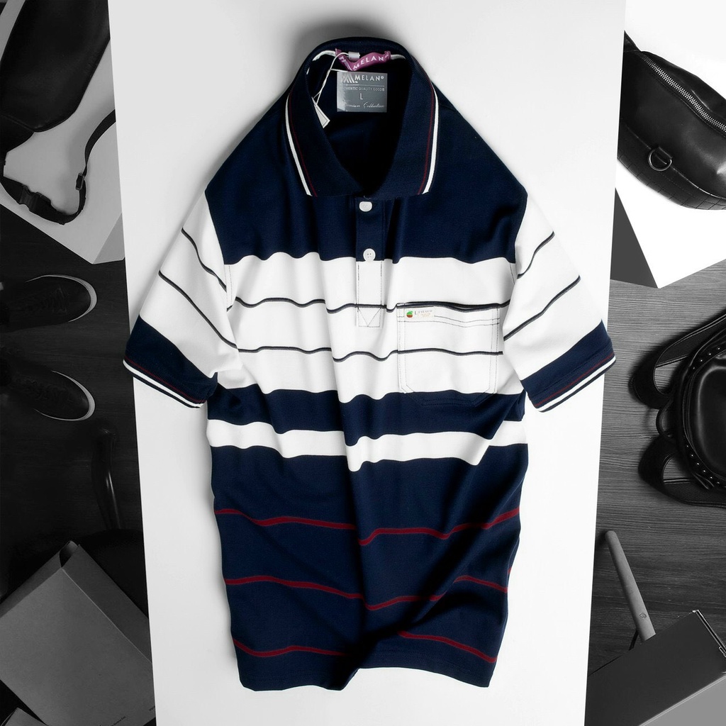 Áo thun polo nam trung niên MELAN 8M phối túi tiện lợi, chất liệu coton cao cấp, form suông dáng rất thoải mái CODE7 | BigBuy360 - bigbuy360.vn