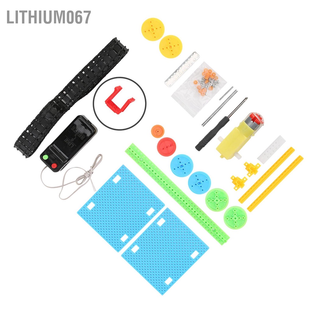 Lithium067 Đồ chơi mô hình giáo dục lắp ráp bằng nhựa ABS Tự làm băng tải điện Công cụ khoa học công nghệ