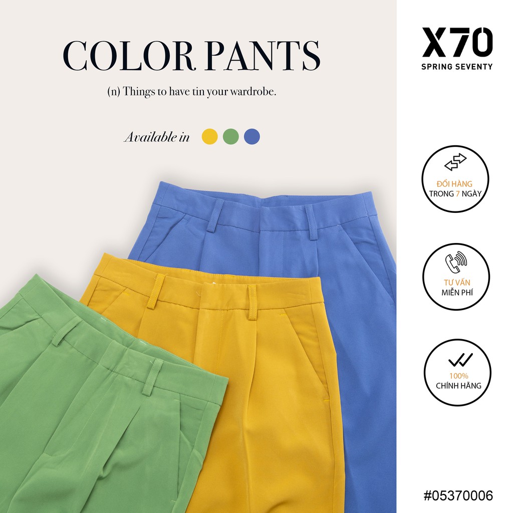 Quần Tây Công Sở Nữ Form Baggy Nhiều Màu Thời Trang X70 - 05370006