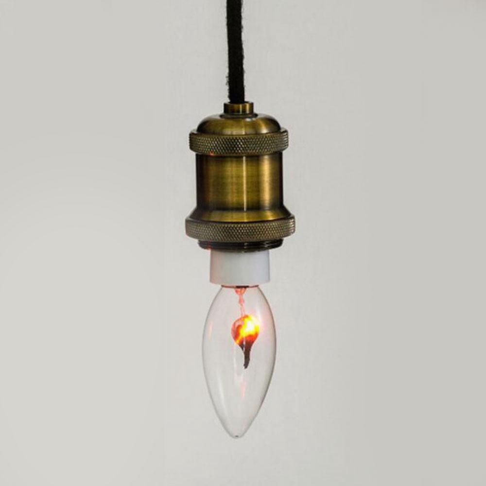 E27 Simulation Flame Fire LED Bulb 220V 3W Retro Pendant Lamp Lighting Bulb