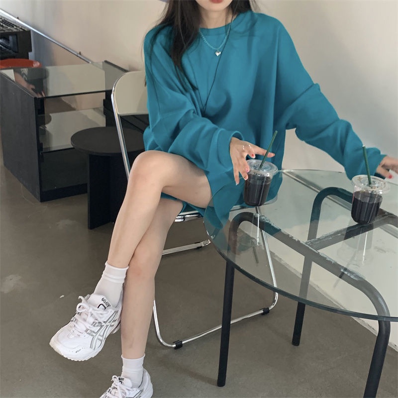 Set đồ COZOKC gồm áo tay dài và quần short thời trang cho nữ