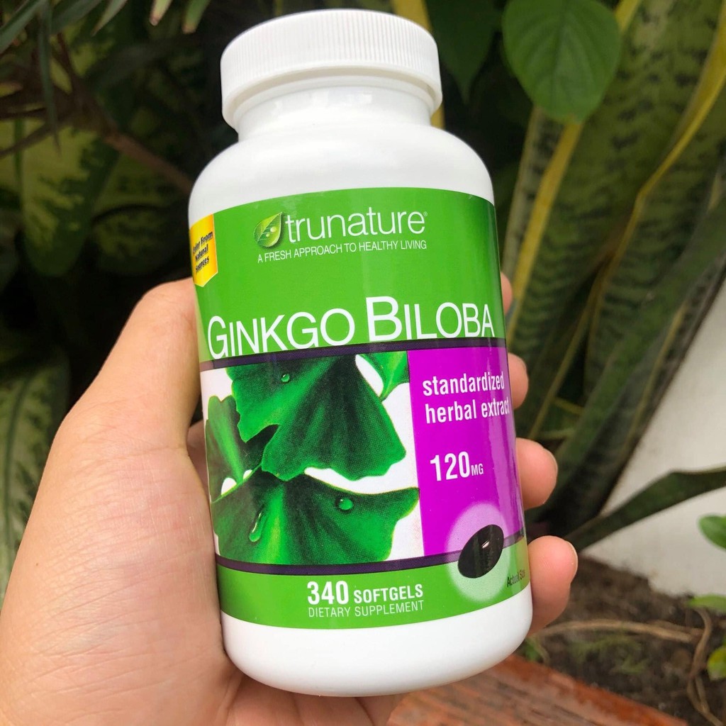 Viên bổ não trunature Ginkgo Biloba 120mg - Hộp 340 viên