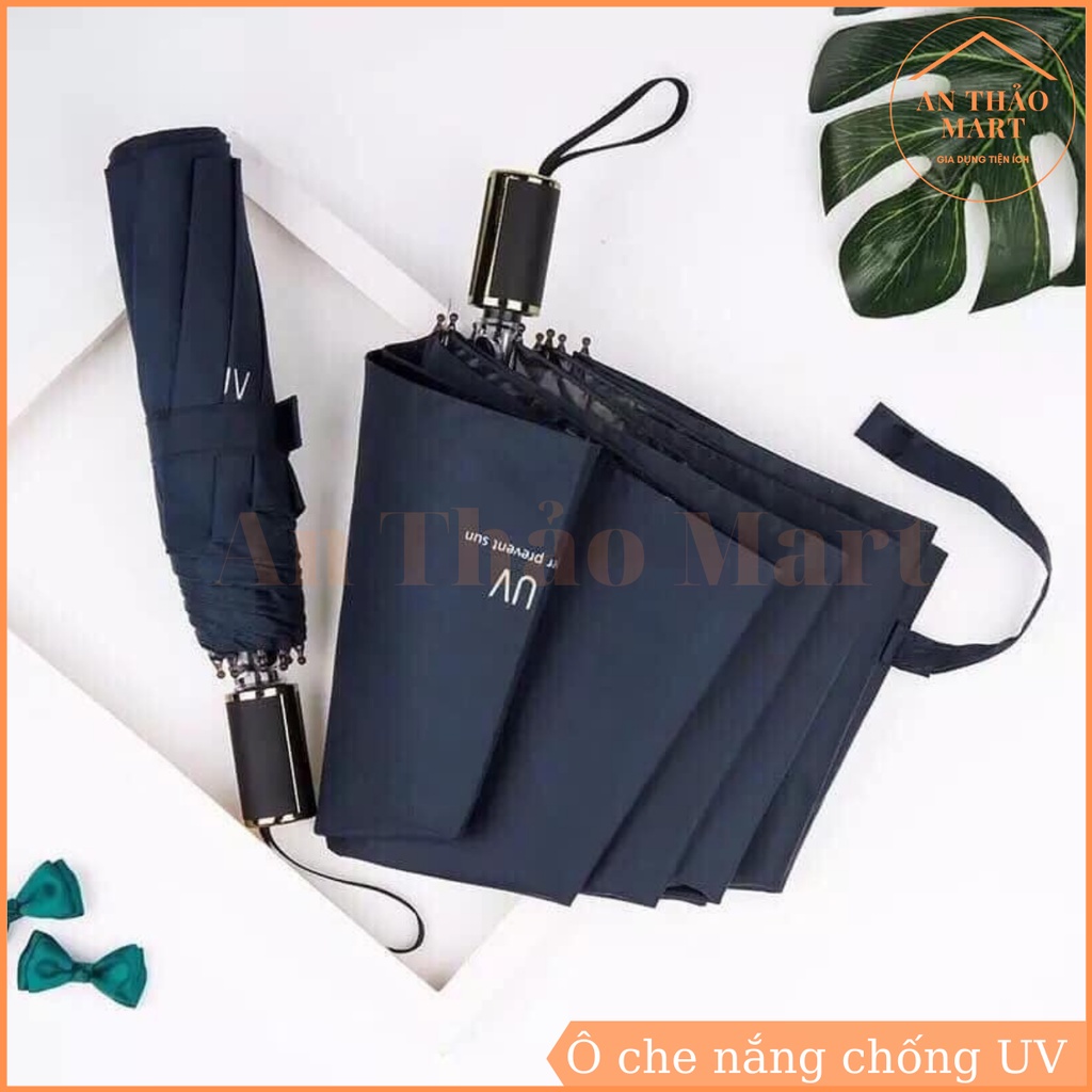 Ô che nắng che mưa, dù cầm tay gấp gọn chống tia UV hiệu quả