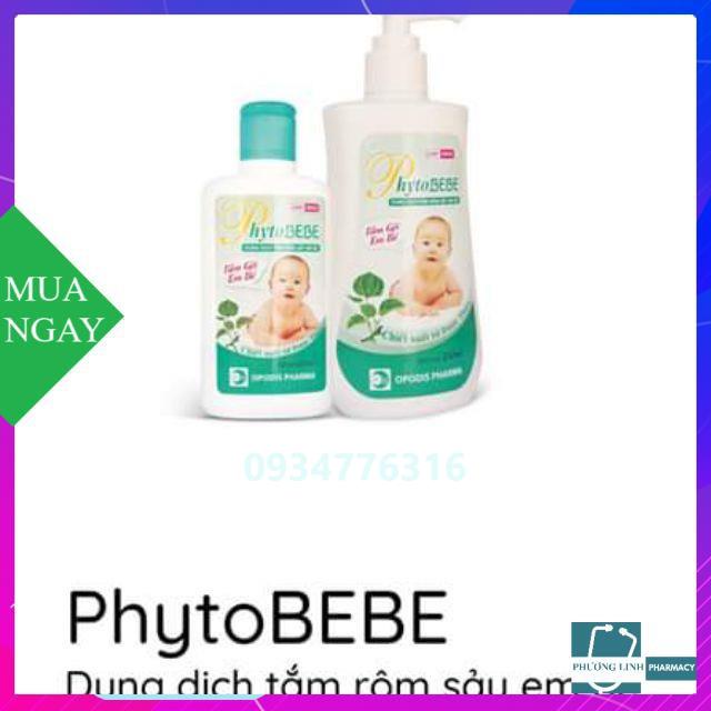 Phytobebe - Dung dịch tắm rôm sảy em bé