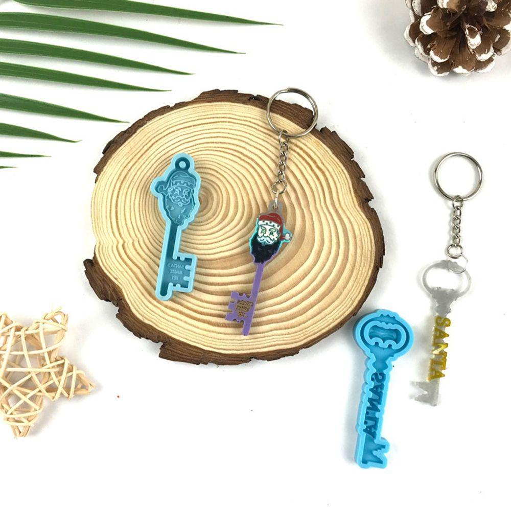 YIYU Khuôn Silicone Làm Mặt Dây Chuyền Chủ Đề Giáng Sinh DIY