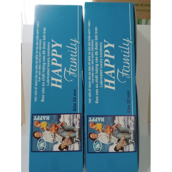 Bao cao su gia đình HAPPY FAMILY Hộp 10 cái