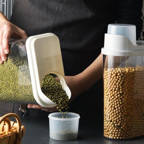 Cốc đong gạo bằng kính 4l