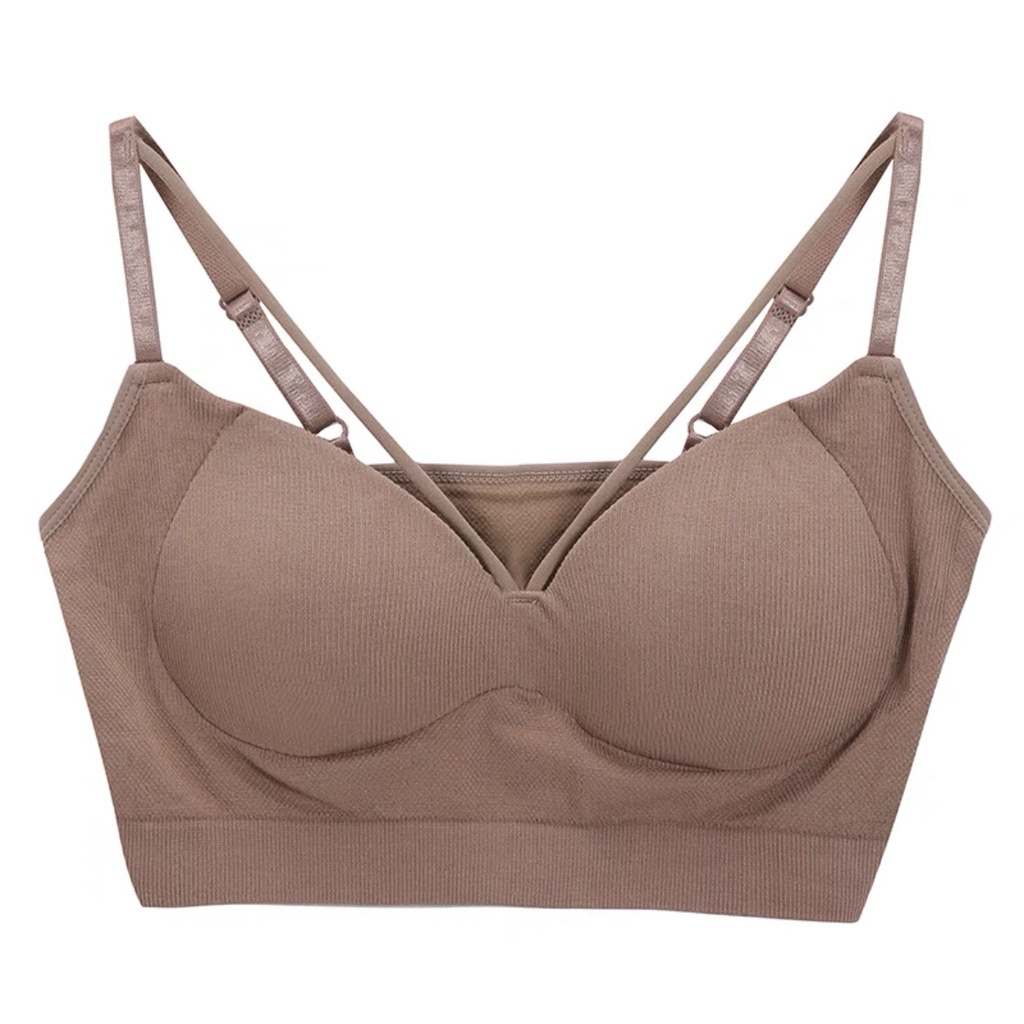 Áo Ngực Cổ Chữ V Có Miếng Đệm Ngực Thiết Kế Mới Thời Trang 2022 Cho Nữ