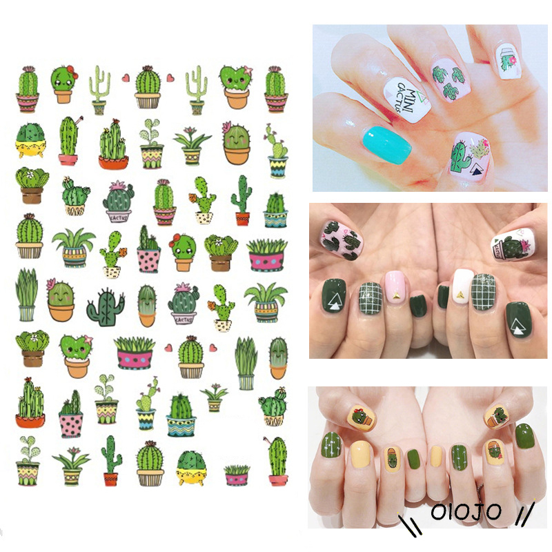 ⚜️Nhãn dán họa tiết 3D tự dính trang trí móng tay nghệ thuật độc đáo