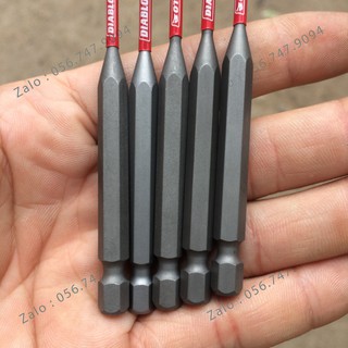 Mũi Vít DIABLO PH1 Dài 9cm Màu Xám Tem Đỏ
