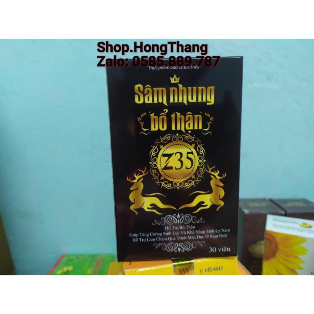 Sâm Nhung Bổ Thận  Z35 :Bổ Thận Tráng Dương - Tăng cường sinh lý Nam