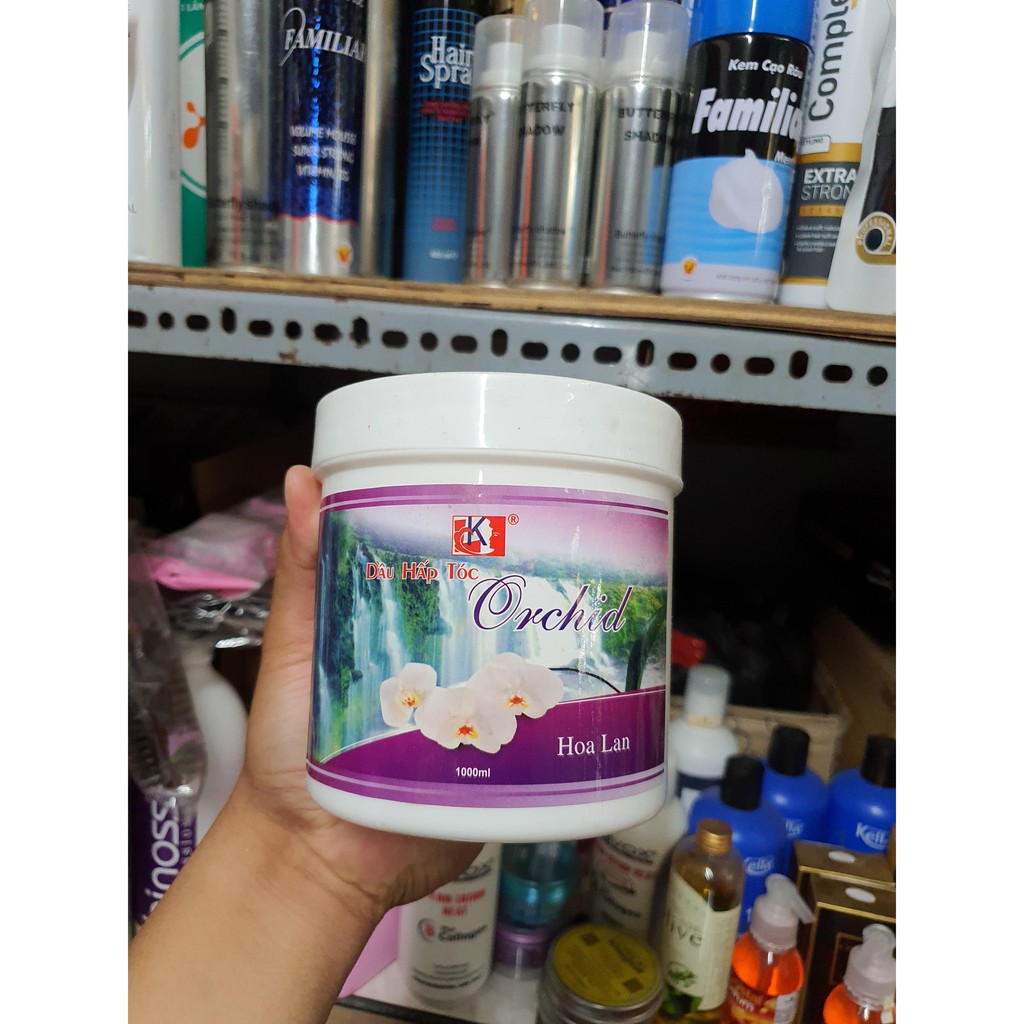 Hấp dầu kem xả ủ tóc hoa sen/lài 1000ml (Tặng kèm mũ trùm tóc) phục hồi giữ màu siêu thơm óng ả