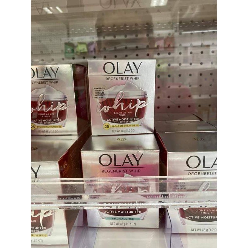 Kem dưỡng chống lão hóa Olay Regenerist Whip SPF25 của Mỹ và không chống nắng