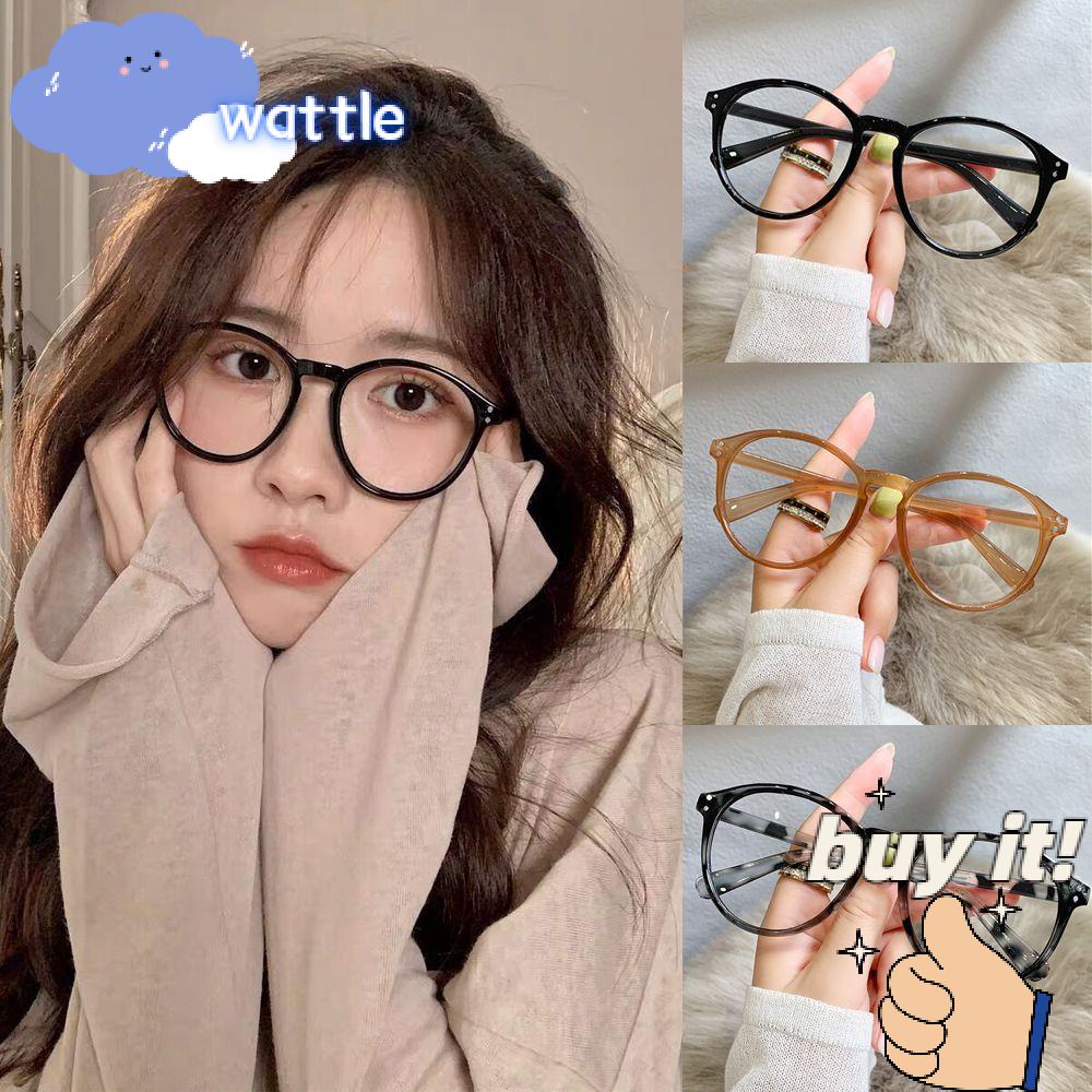 Mắt Kính Gọng Tròn Chống Tia UV Phong Cách Vintage Thời Trang 1.0~-4.0 Cho Nam Nữ