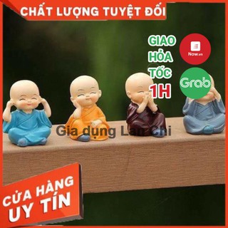 [FreeShip – Hàng loại 1] Bộ tượng tứ không 4 chú tiểu không nghe, không thấy, không nhìn, không nói
