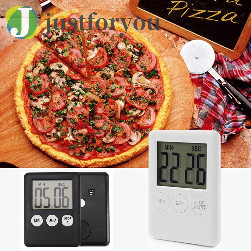 Justforyou LCD Digital Timer Kitchen Cooking Count-down Up Clock Loud Alarm Reminder