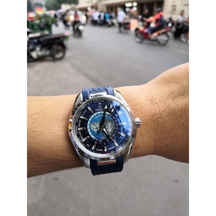 Đồng Hồ Nam dây da OMEGA 688 Seemas Máy Nhật Lịch Kim Trôi Chống Nước Cao Cấp | BigBuy360 - bigbuy360.vn