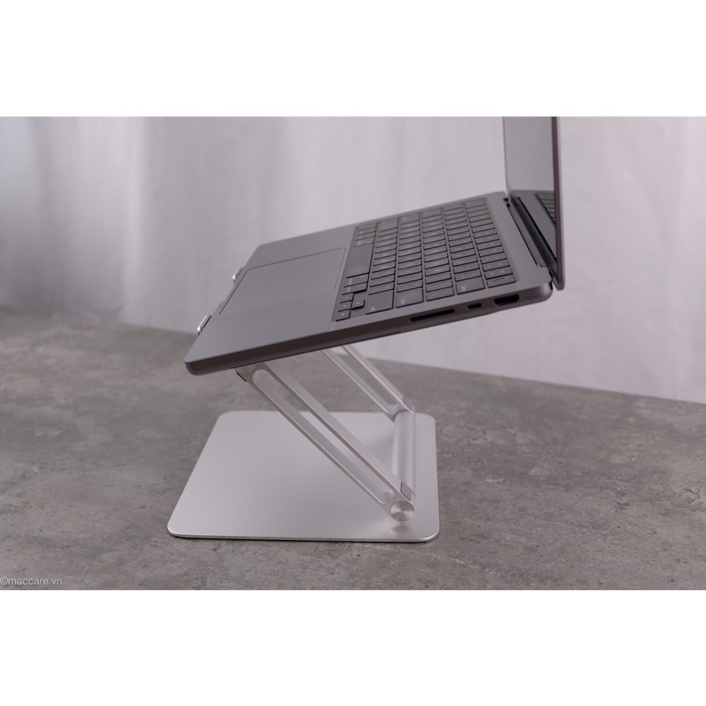Đế kê laptop, macbook bằng nhôm nguyên khối