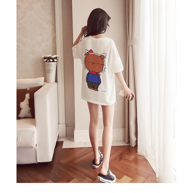 Áo thun nữ thiết kế in hình trẻ trung A01