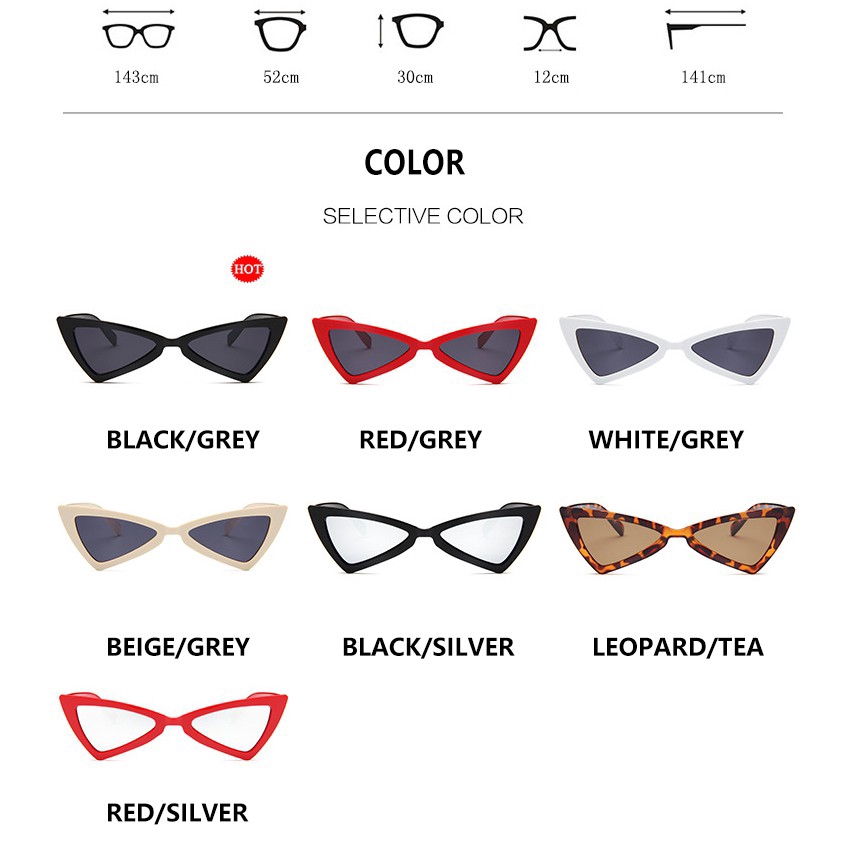 Kính Mát Nam Nữ Gọng Tam Giác Phong Cách Hip Hop | BigBuy360 - bigbuy360.vn