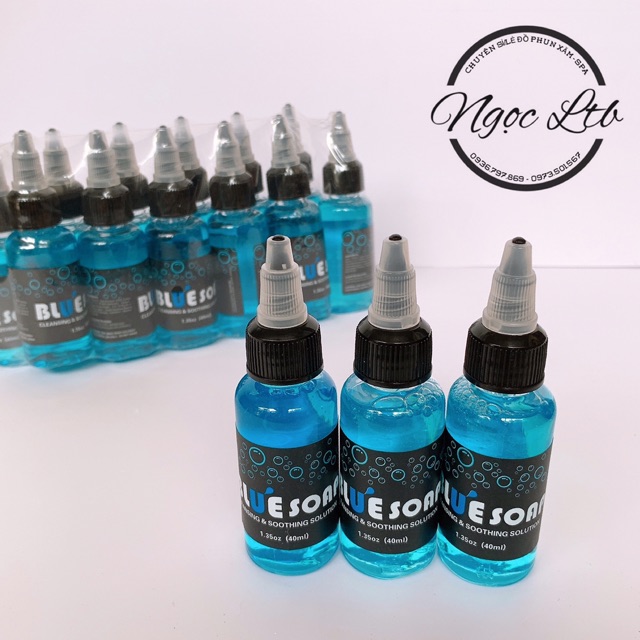Dung dịch vệ sinh hình xăm Blue Soap mini (Loại đậm đặc)