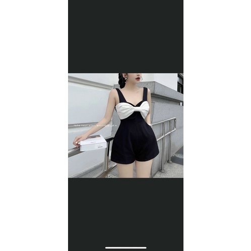 Jumsuit nơ ngực dấy yếm