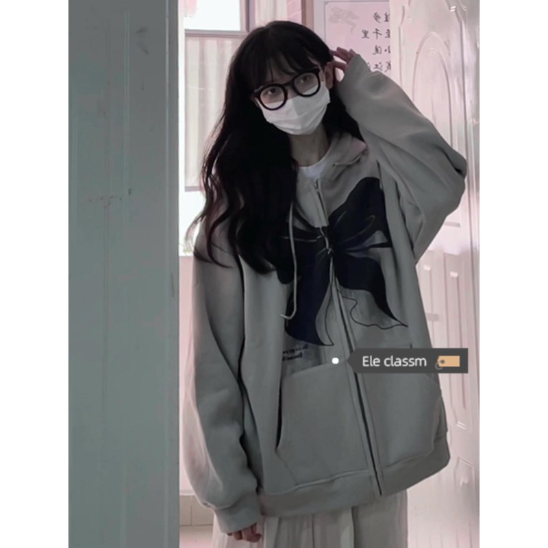 Áo khoác nữ hoodie zip