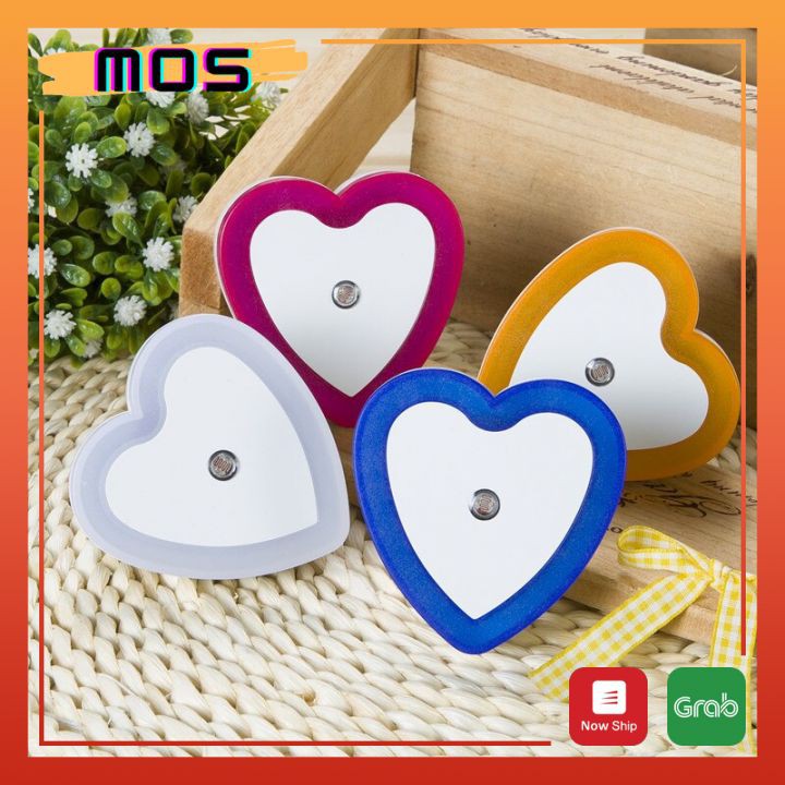 Đèn Ngủ Trái Tim Dễ Thương Nhiều Màu  MOS Shop