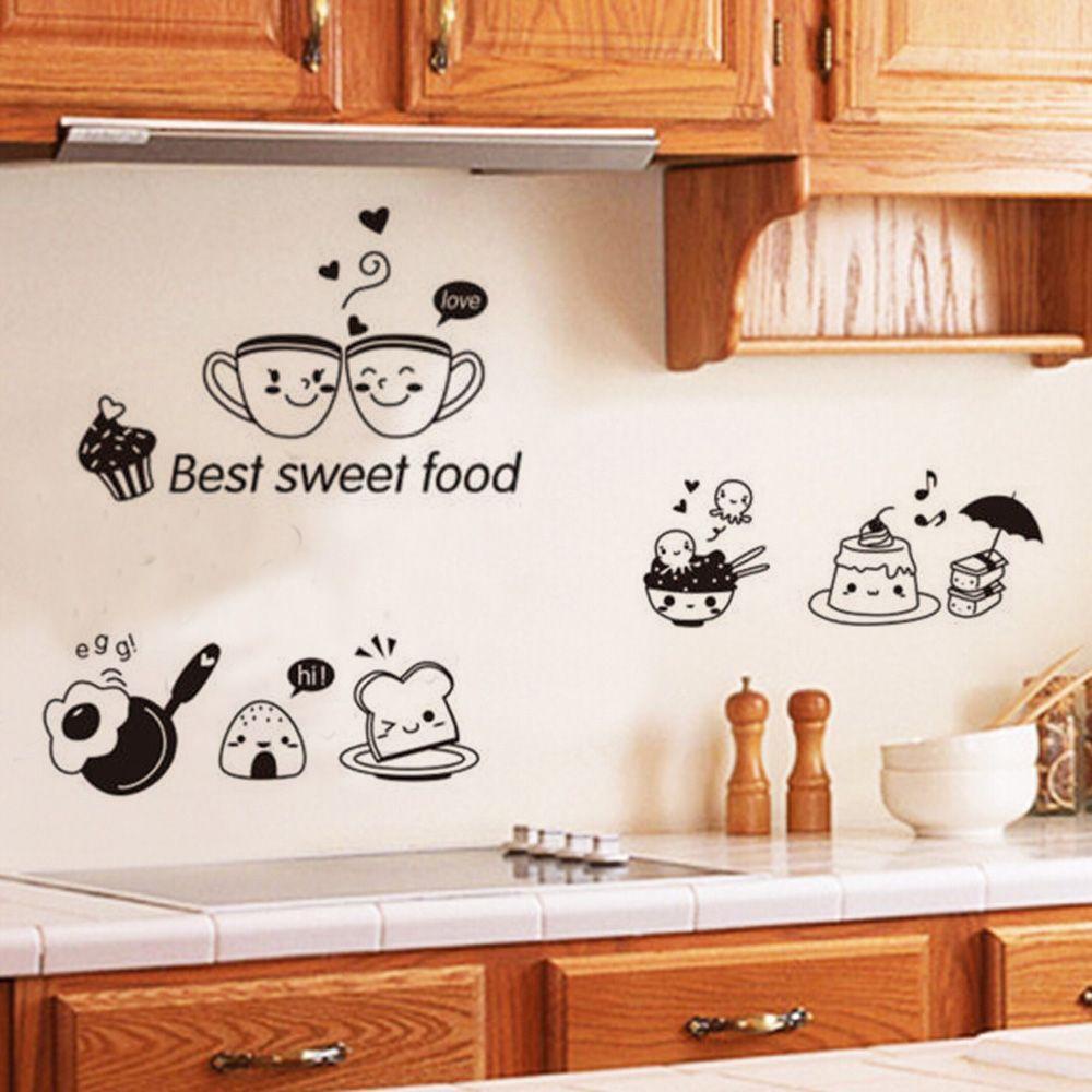 Hình Dán Trang Trí Tủ Lạnh Dễ Thương Bắt Mắt